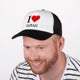 Trucker-lippis - Musta/ valkoinen