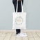 Tote bag personnalisé en coton bio - Blanc