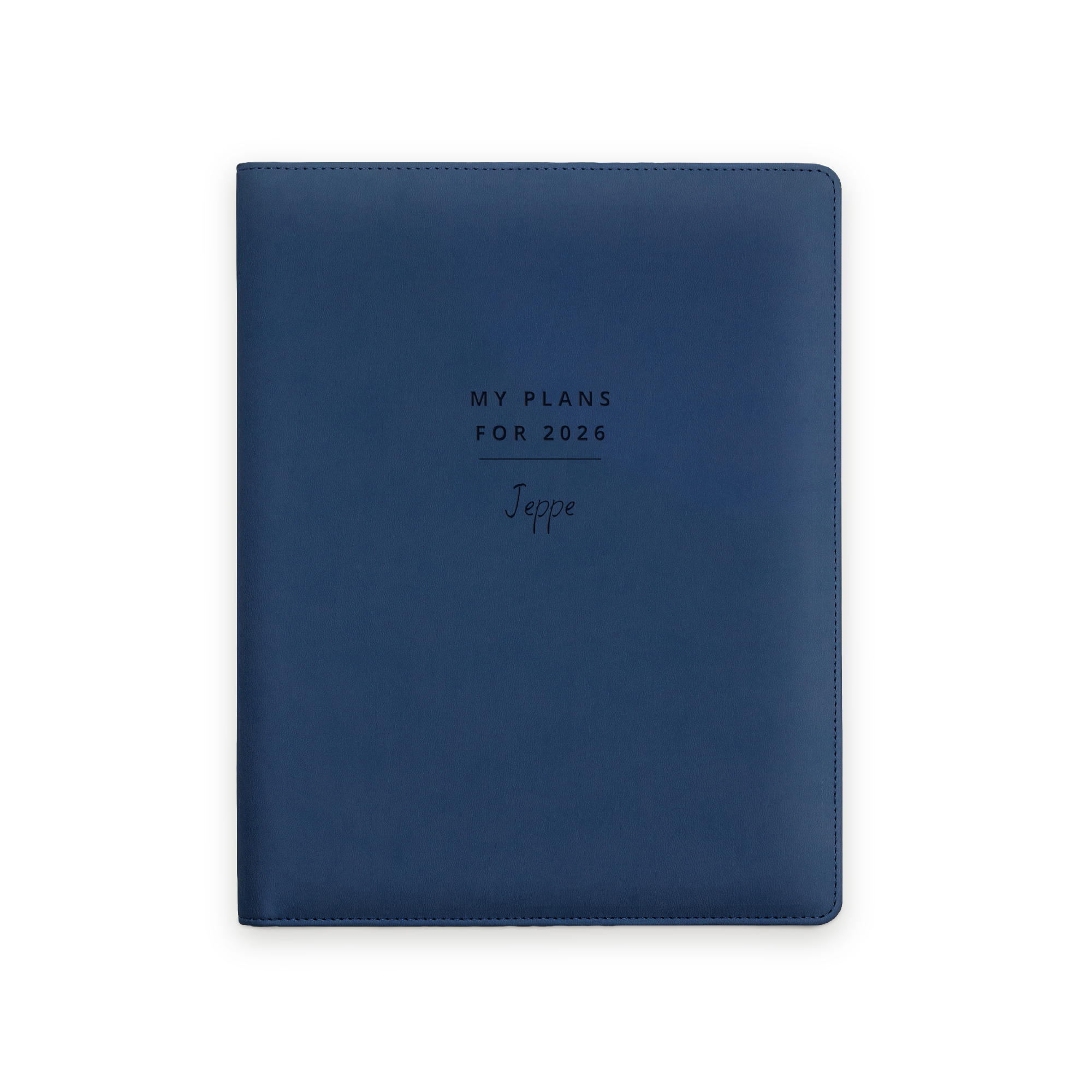 Brugerdefineret holder til notesblok i vegansk læder