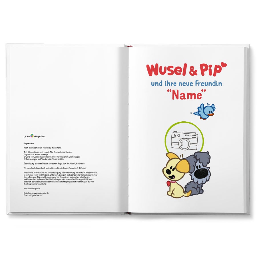 Kinderbuch  Wusel & Pip personalisieren