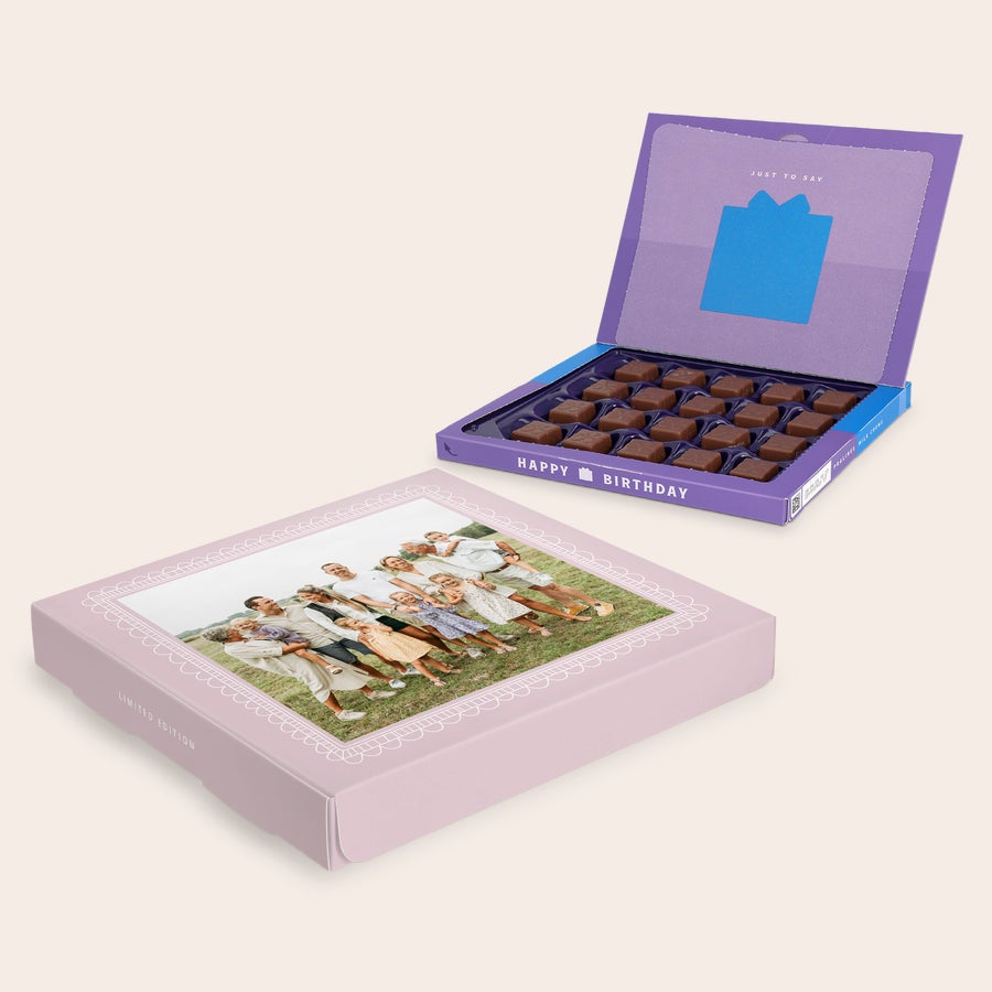 Personalised Milka Chocolate Gift Box - Father's Day Personalised Milka Chocolate Gift Box - Father's Day
