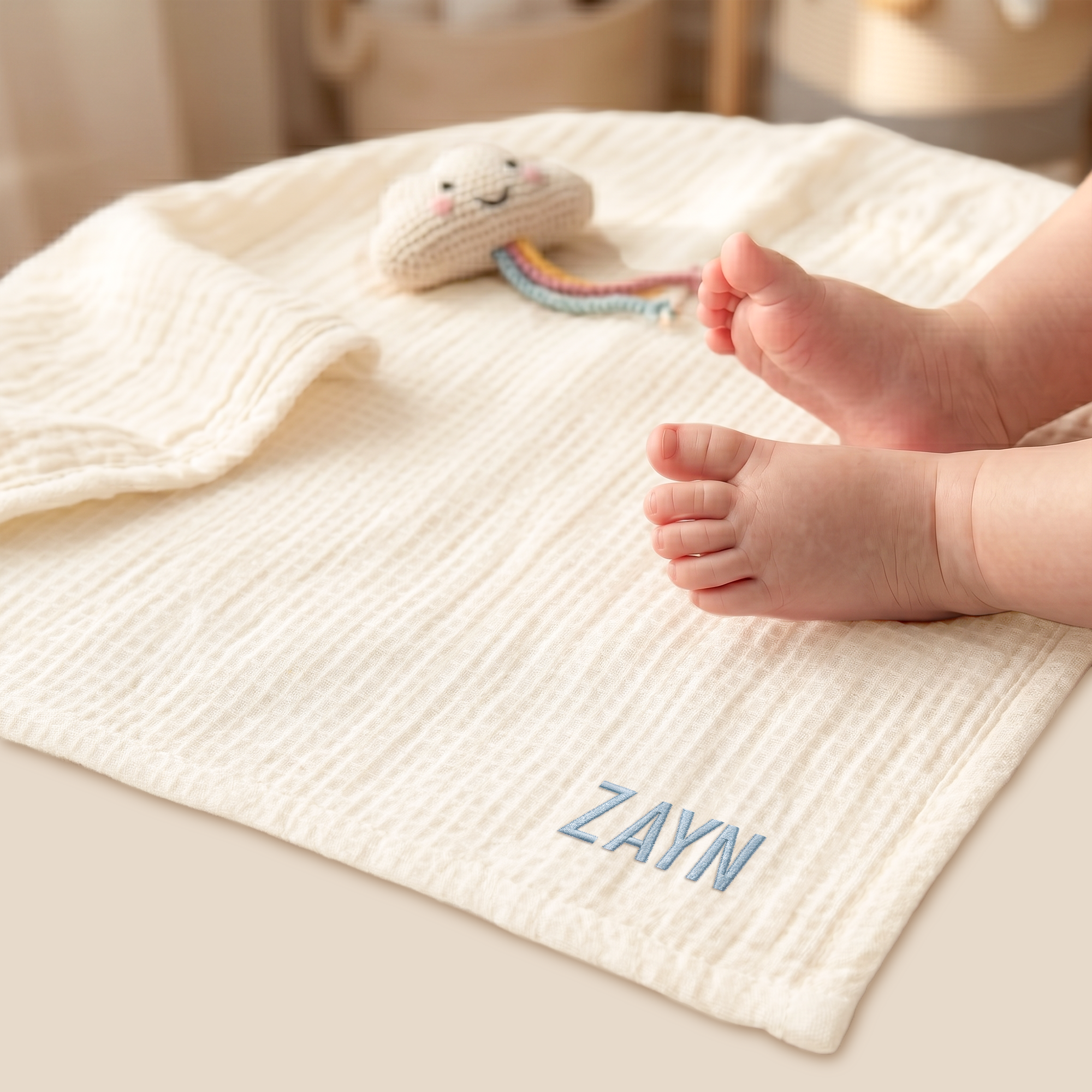 Personalised Muslin Cloth