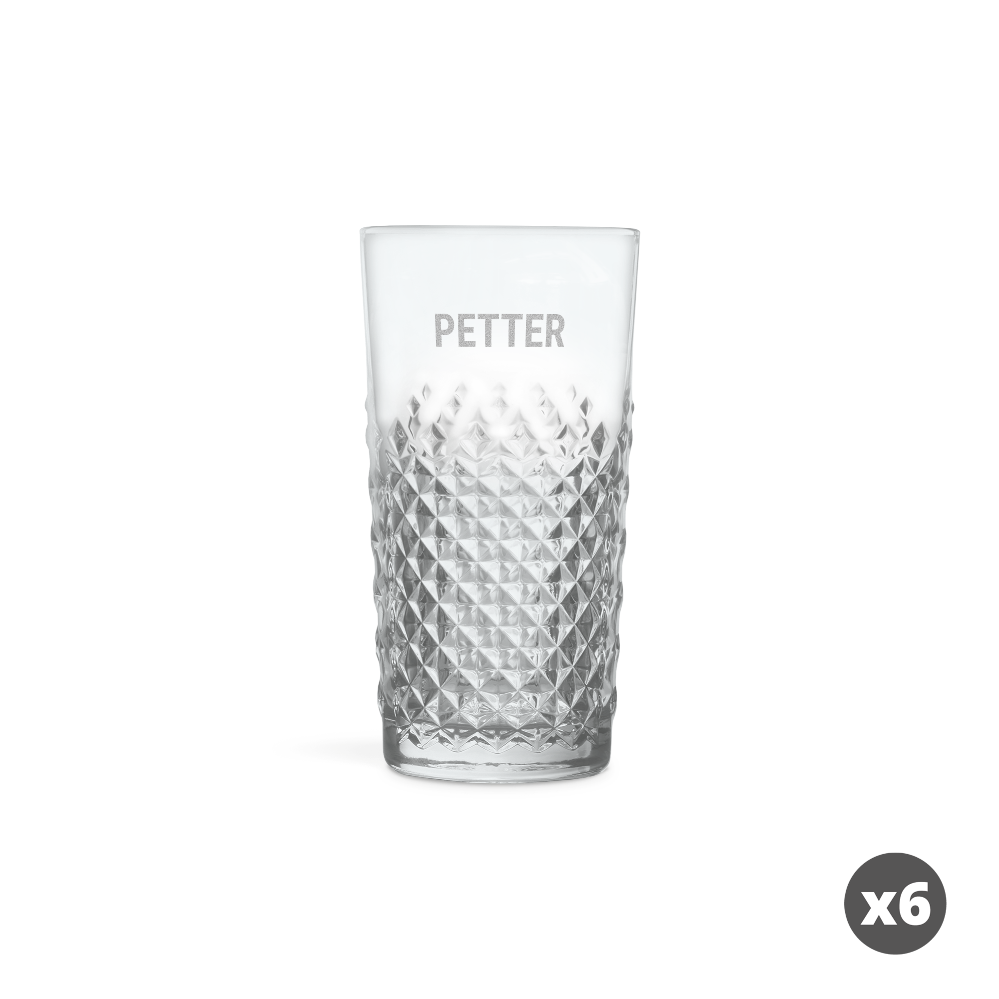 Graverat cocktailglas - Mojito