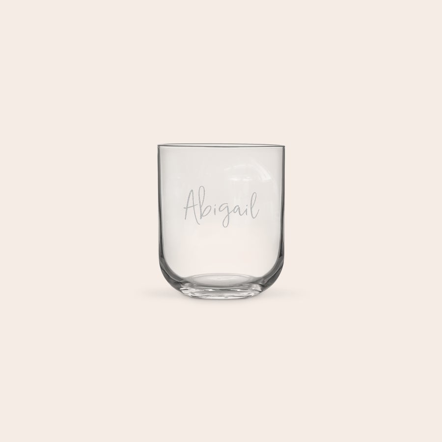 Personalised water glass Personalised water glass