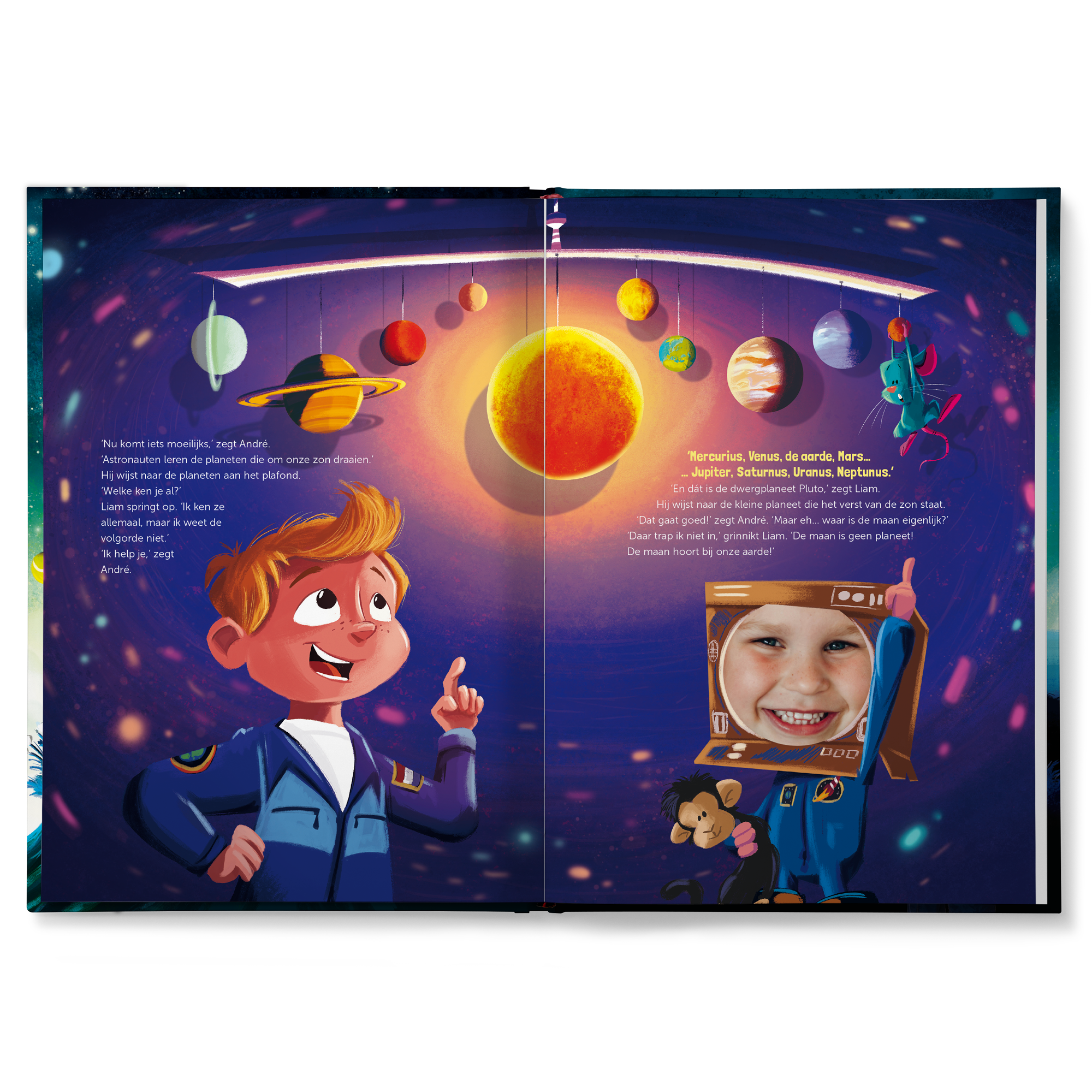 Boek "Hoe word ik astronaut?" personaliseren