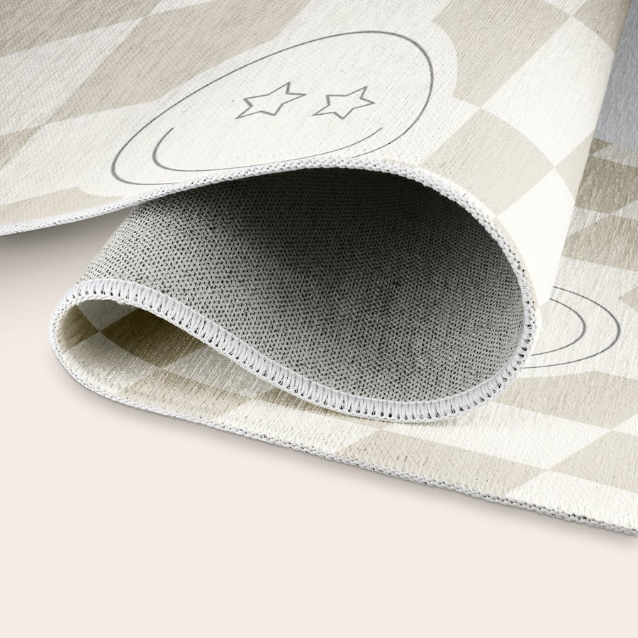 Gepersonaliseerd speelkleed - ø 152 cm Oprolbaar gepersonaliseerd speelkleed met opdruk van sterren en antislip onderkant