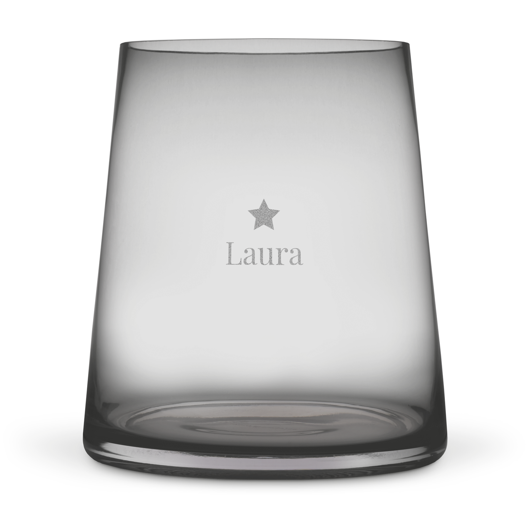 Personalised engraved vase