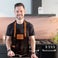 Father's Day leather apron - Black