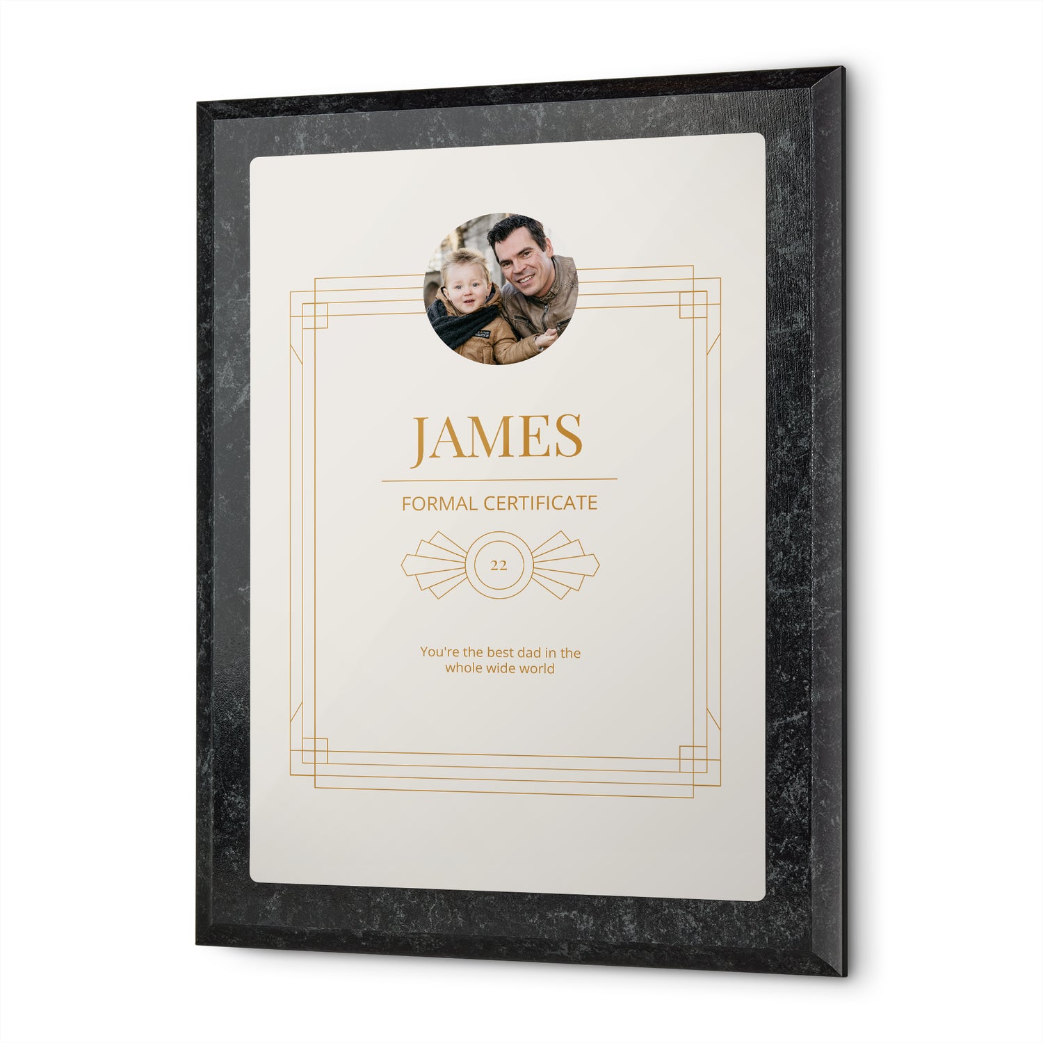 Personligt certifikat - Marmor-look