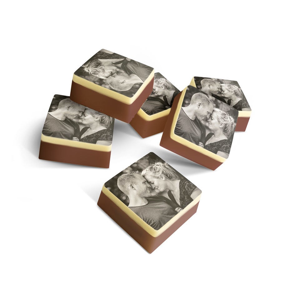 Chocolade bonbons met foto