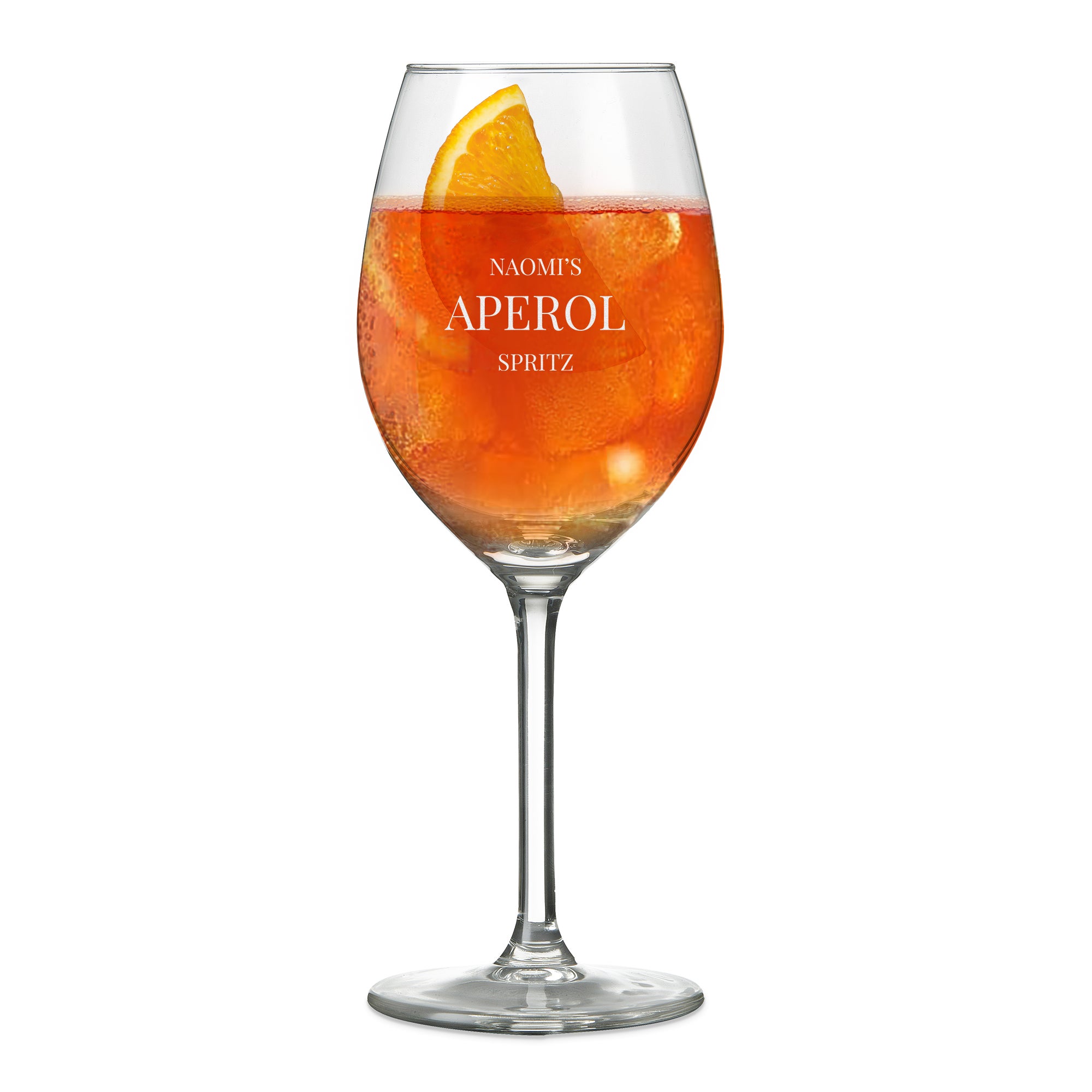 Aperol Spritzglas graveren