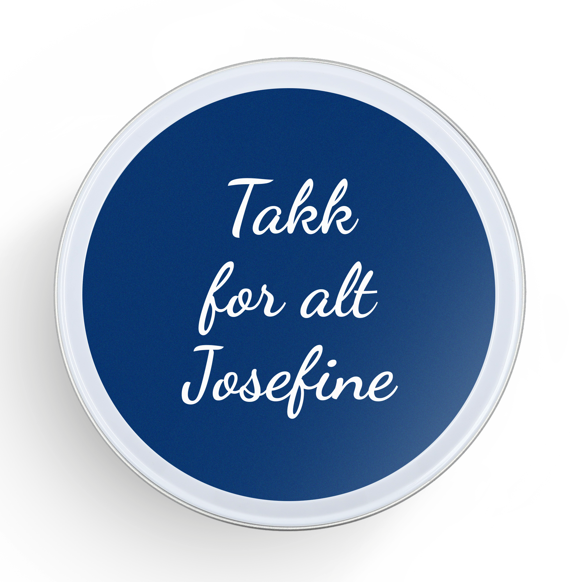 Stroopwafel boks med trykt lokk - Rund - 12x