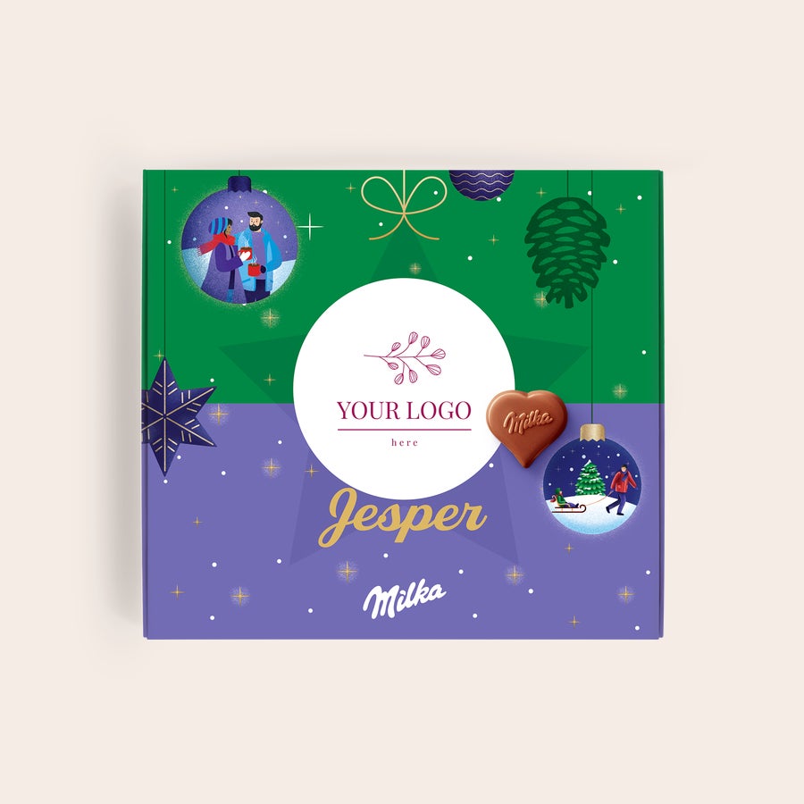 Personliga Milka presentförpackning  - Jul Personliga Milka presentförpackning  - Jul