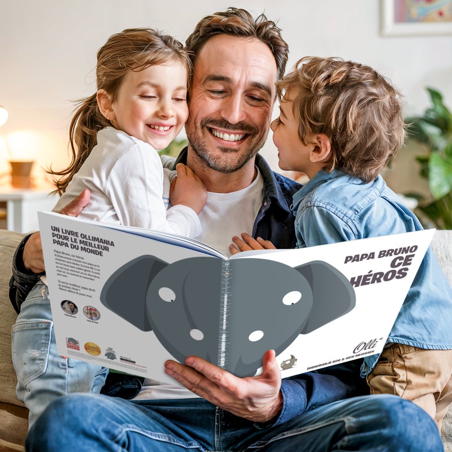 Livre Fête des Pères - Papa ce héros - Par Ollimania (couverture rigide) Livre Fête des Pères - Papa ce héros - Par Ollimania (couverture rigide)