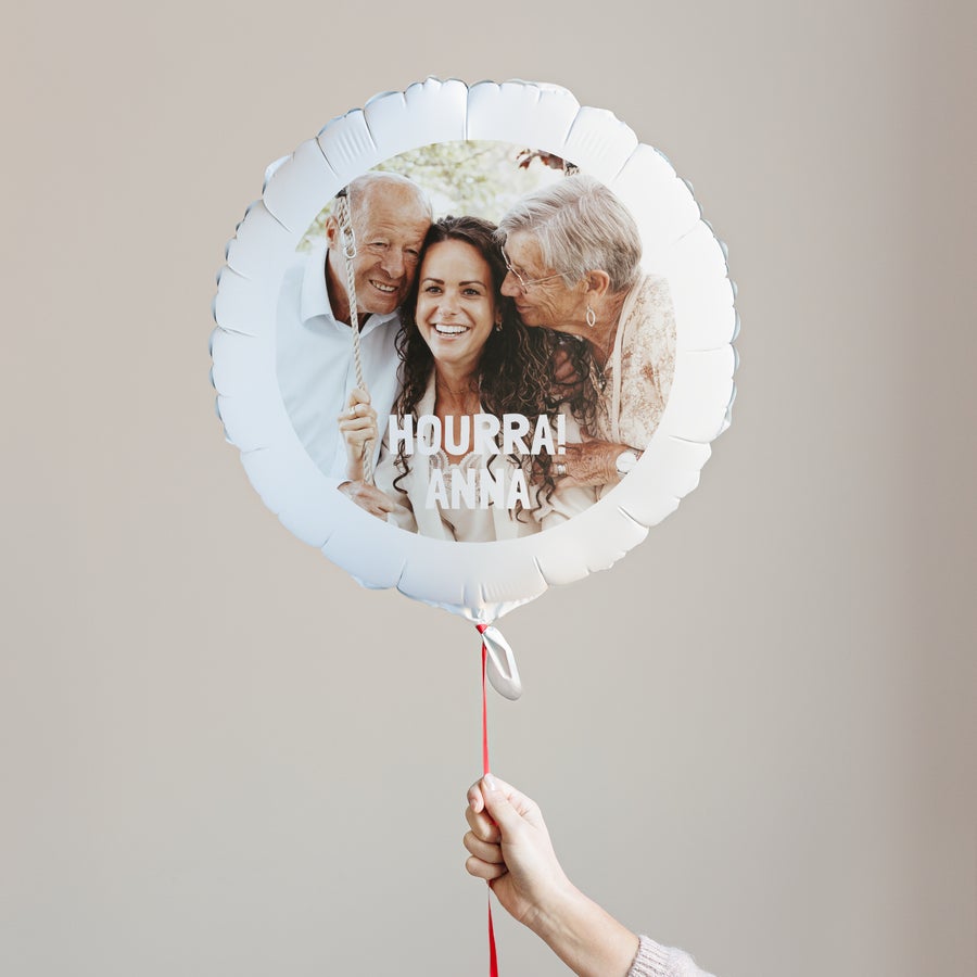 Ballon hélium personnalisé photo Ballon hélium personnalisé photo
