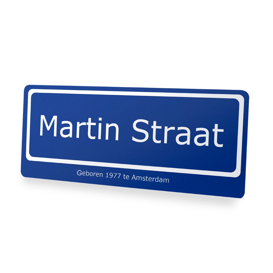 Straatnaam borden