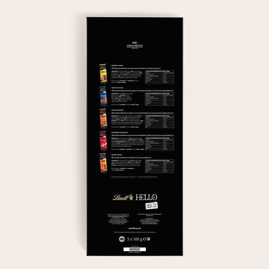 Tablette de chocolat XL Lindt Hello  Tablette de chocolat XL Lindt Hello