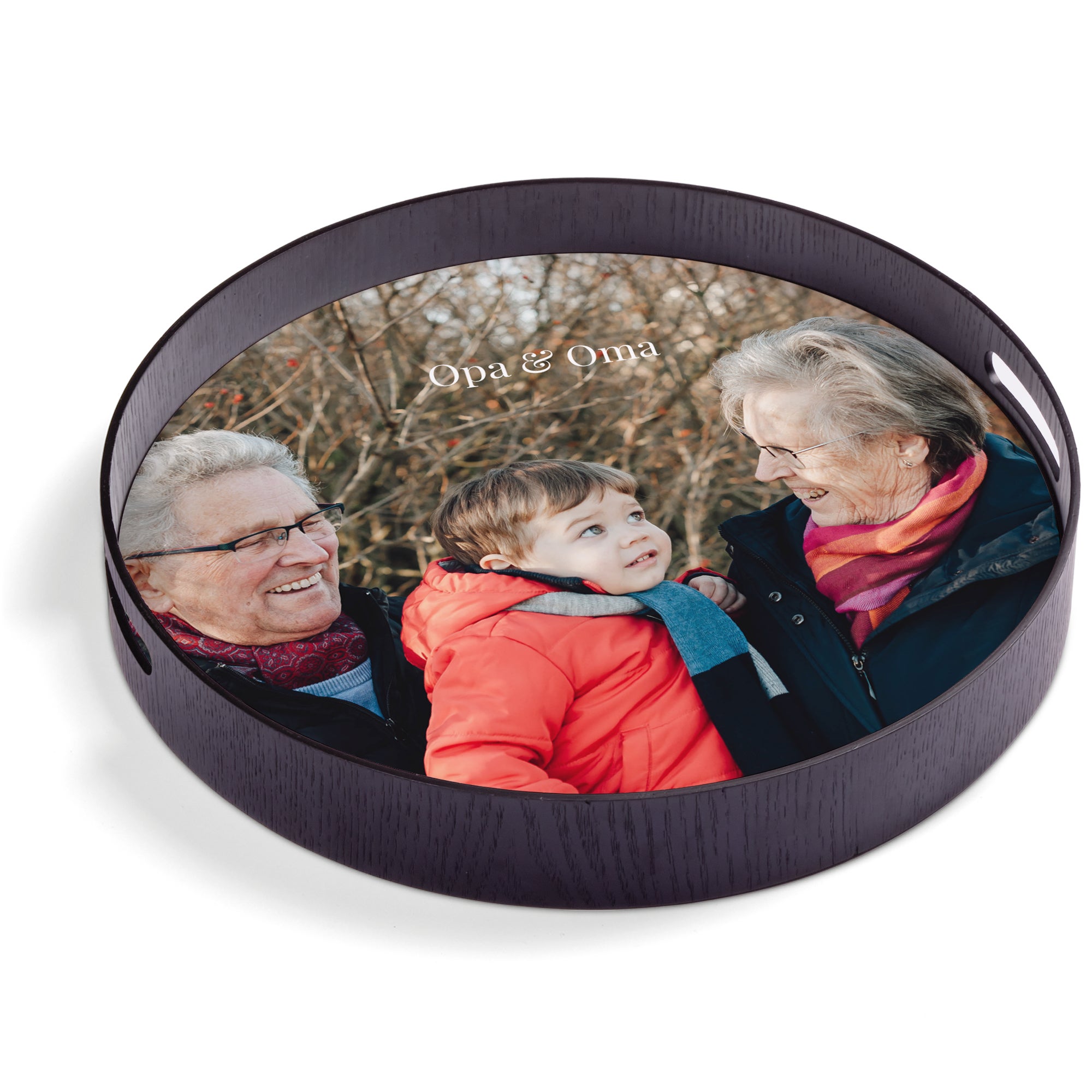 Rond dienblad bedrukken - Zwart - 40 cm Rond dienblad bedrukken - Zwart - 40 cm