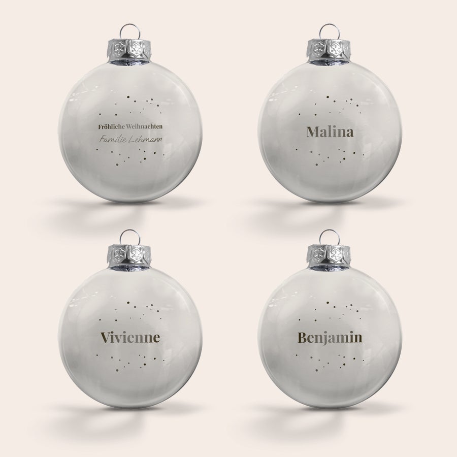 Weihnachtskugel mit Namen Weihnachtskugel mit Namen