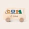 Autobús de animales de madera personalizado - Trixie Autobús de animales de madera personalizado - Trixie
