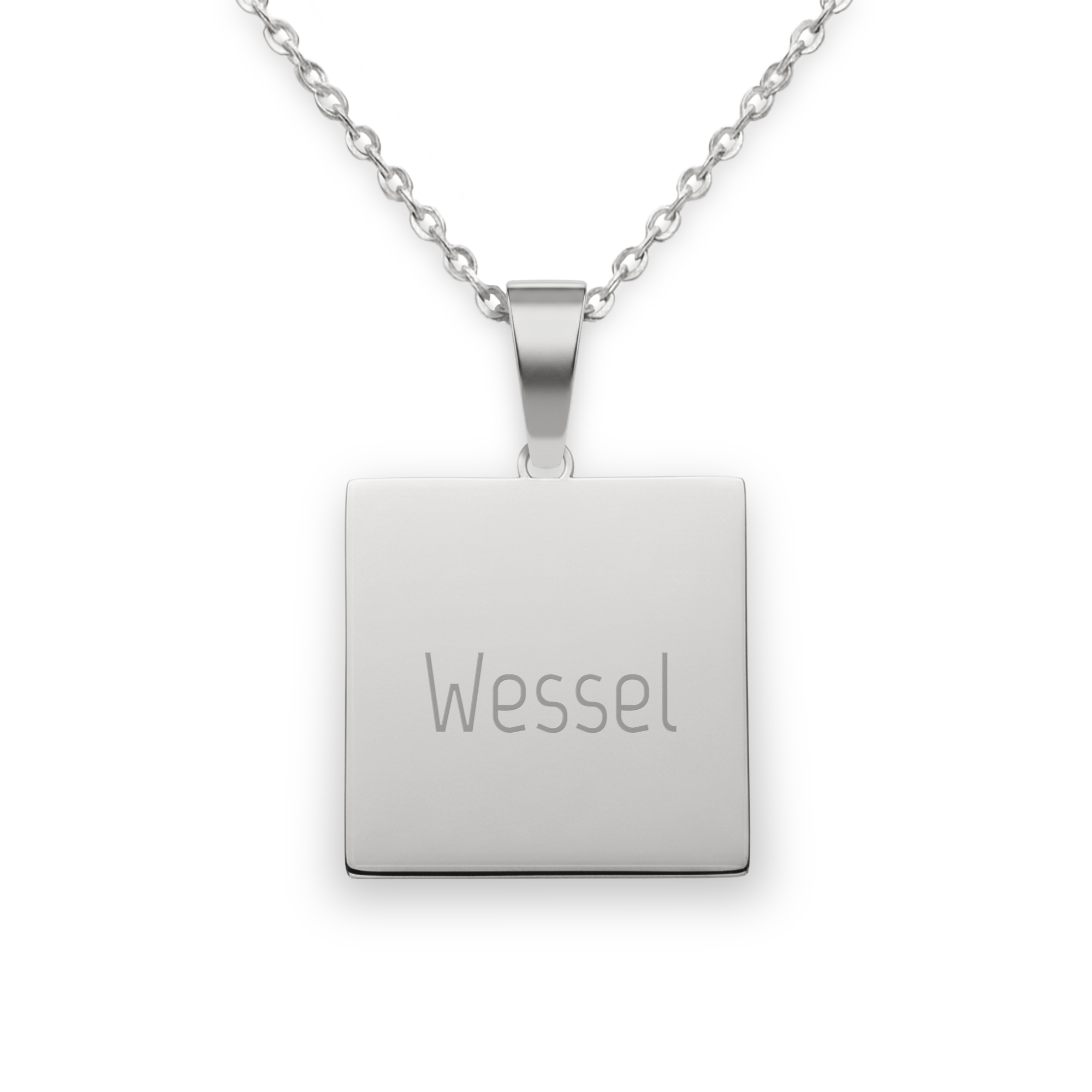 Ketting met vierkante hanger