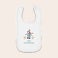 Personalised baby bib - First Christmas - White Personalised baby bib - First Christmas - White