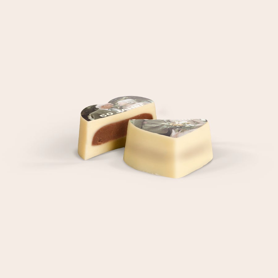 Pralinen mit Foto - Herz Pralinen mit Foto - Herz