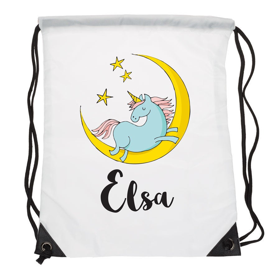 Personalised drawstring bag