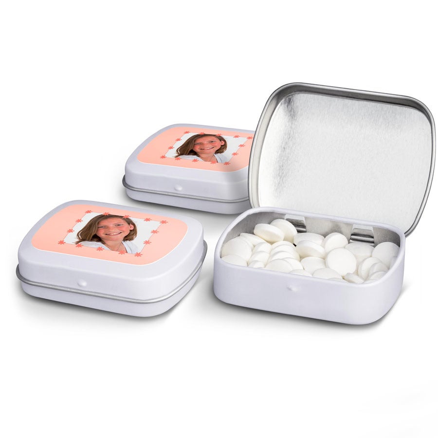 Personalised sweets tins - Peppermints - set of 20