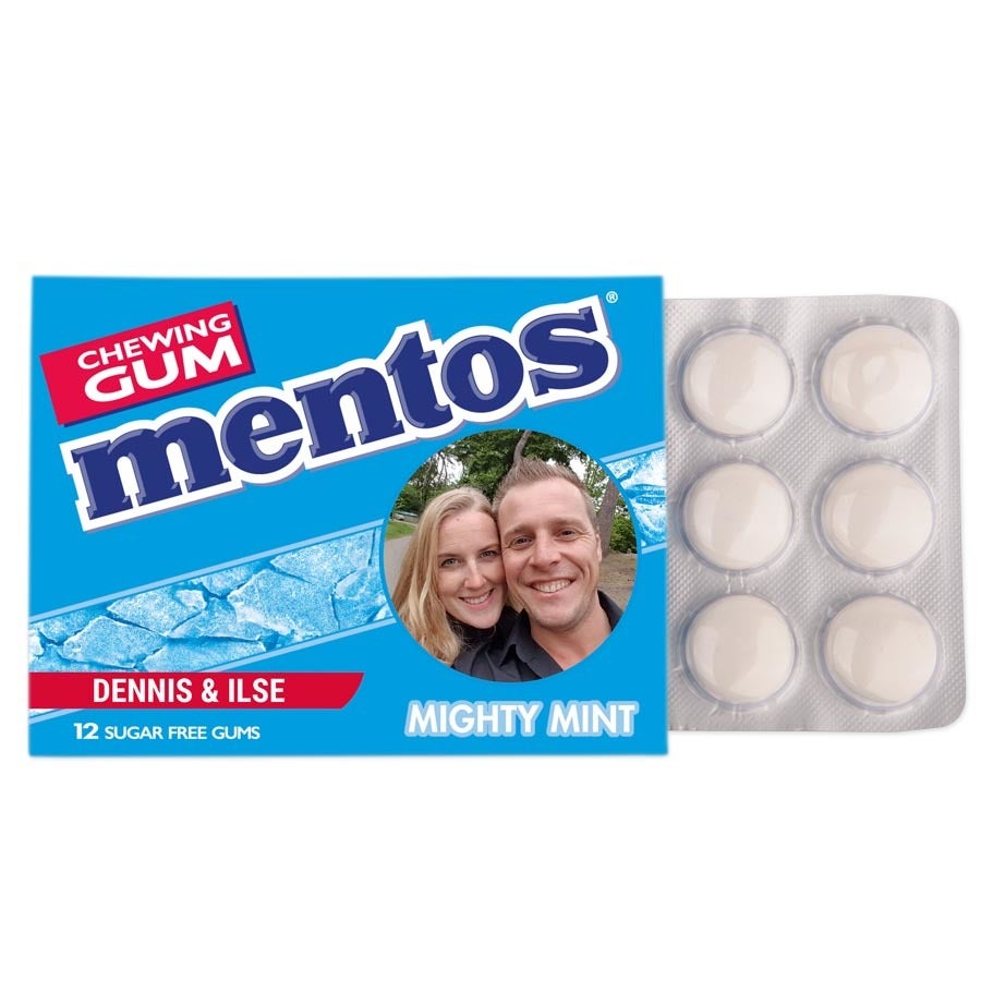 Mentos kauwgompakjes bedrukken - 24 stuks