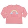 T-shirt til babyer med navn - Langærmet - Lyserød - 62/68