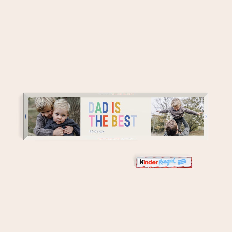 Személyre szabott XXL kinder bár Személyre szabott XXL kinder bár