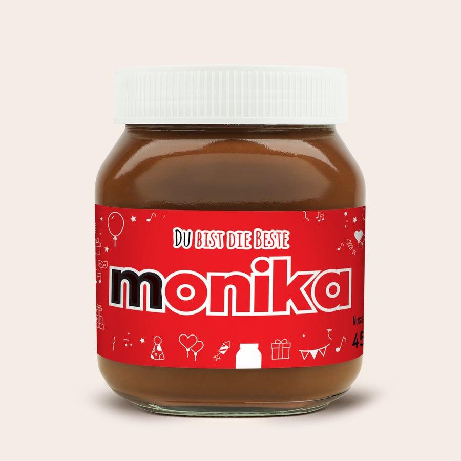 Personalisiertes nutella®-Glas nutella Glas mit individuellem Namen
