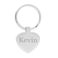 Key ring with name - Heart