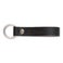 Luxury engraved leather keyring - Black