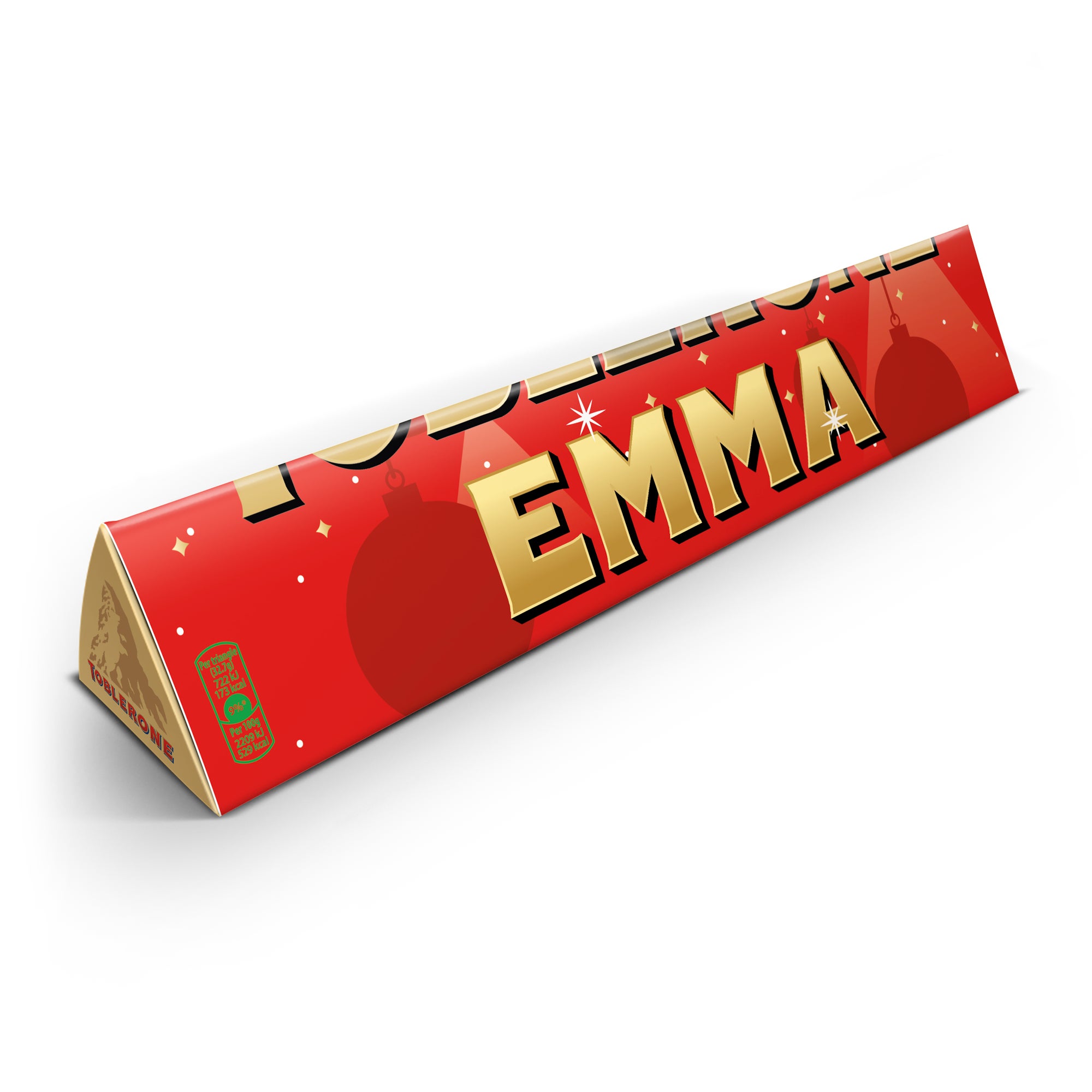 Świąteczna Czekolada Toblerone ze zdjęciem i tekstem - duża