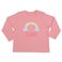 T-shirt bébé personnalisé - Manches longues - Rose pâle - 62/68