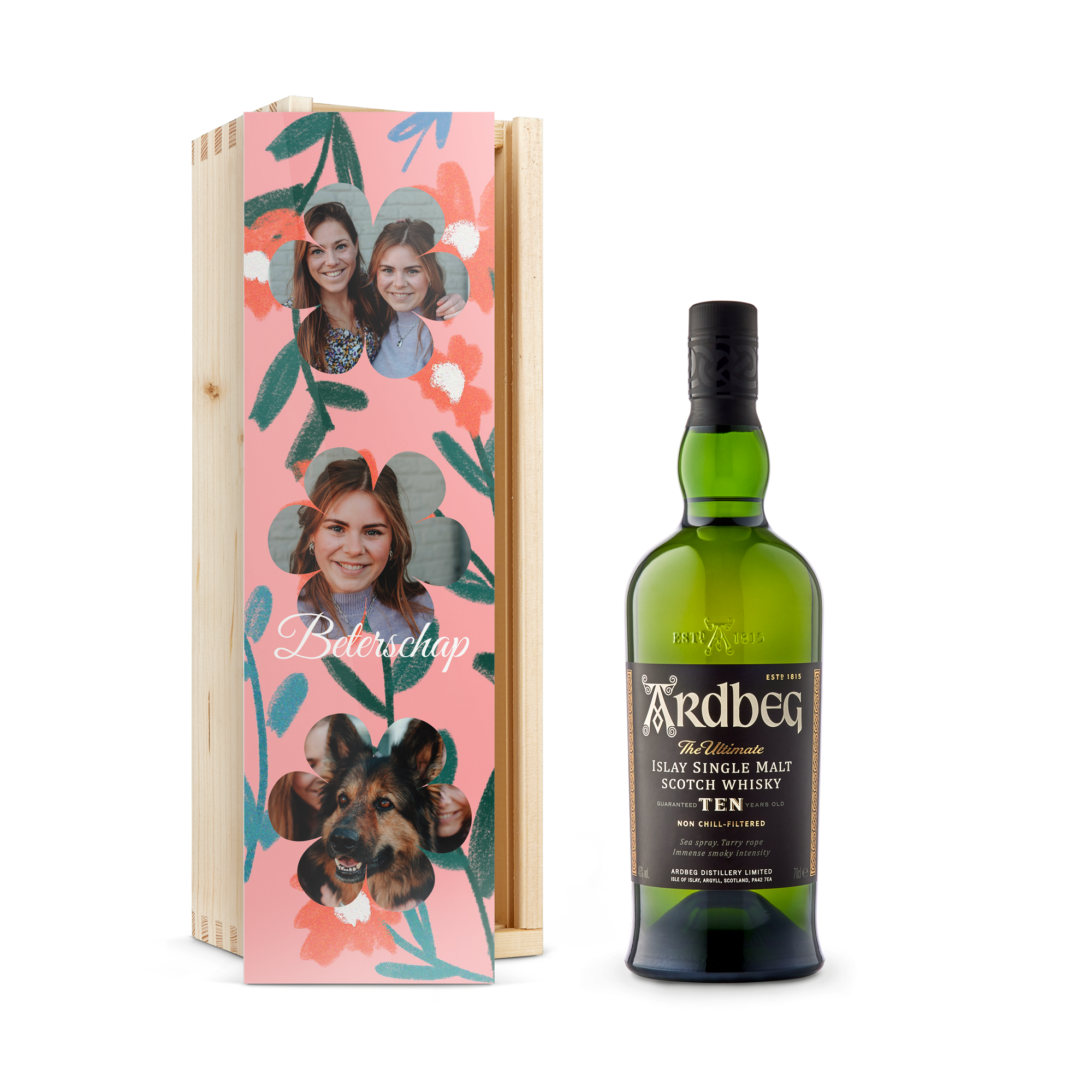Whisky in bedrukte kist - Ardberg 10 Years