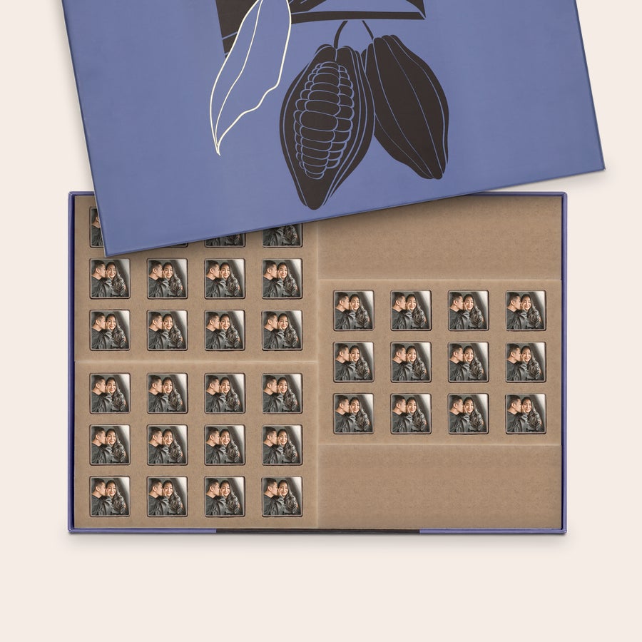 Chocolade bonbons met foto Chocolade bonbons met foto