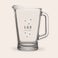 Engraved glass jug Engraved glass jug