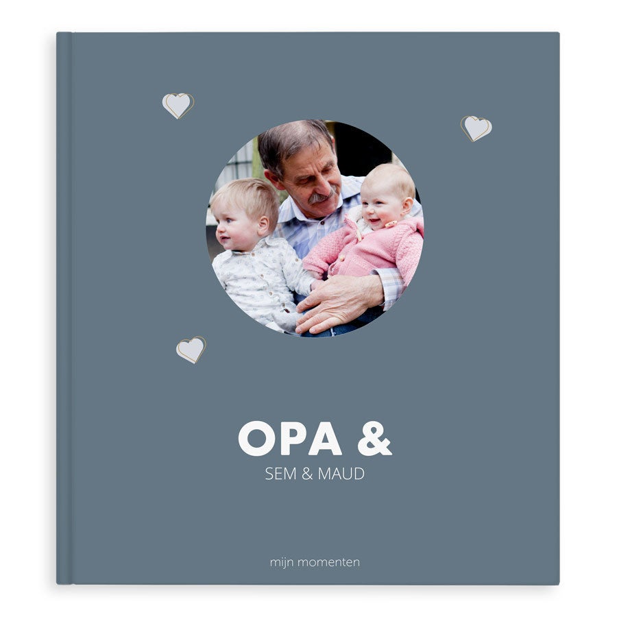 Momenten fotoboek - Opa & ik/wij - XL - Hardcover - 40 pagina's