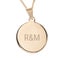 Name Pendant Round Gold-plated