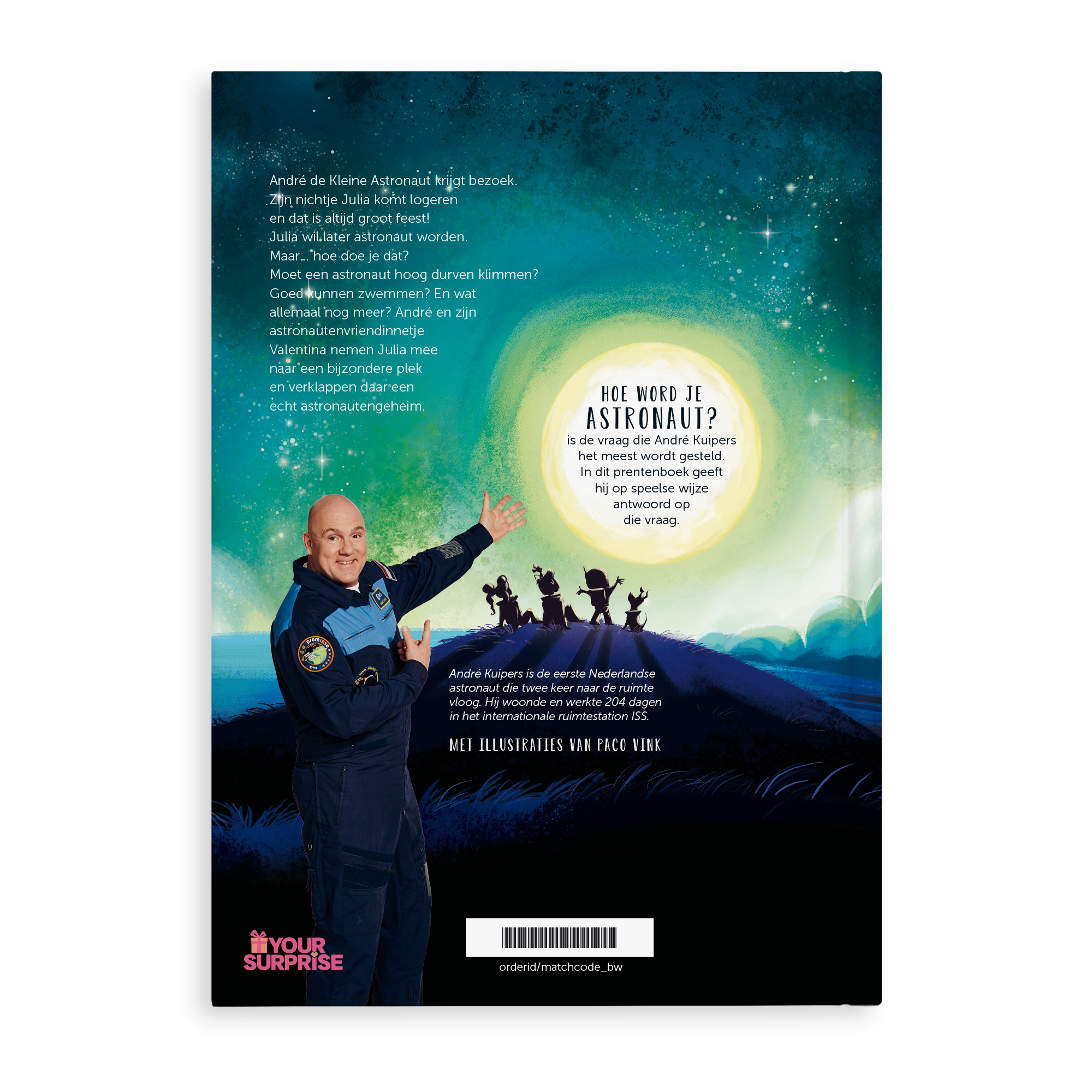 Boek "Hoe word ik astronaut?" personaliseren