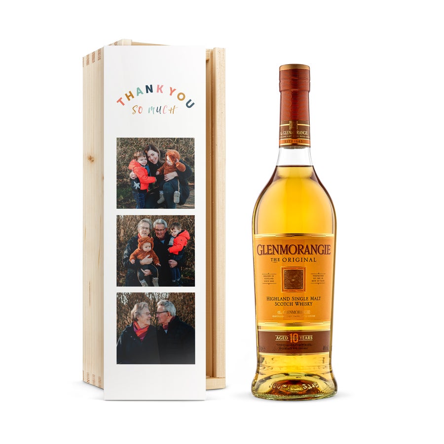 Whisky original Glenmorangie în cutie personalizată