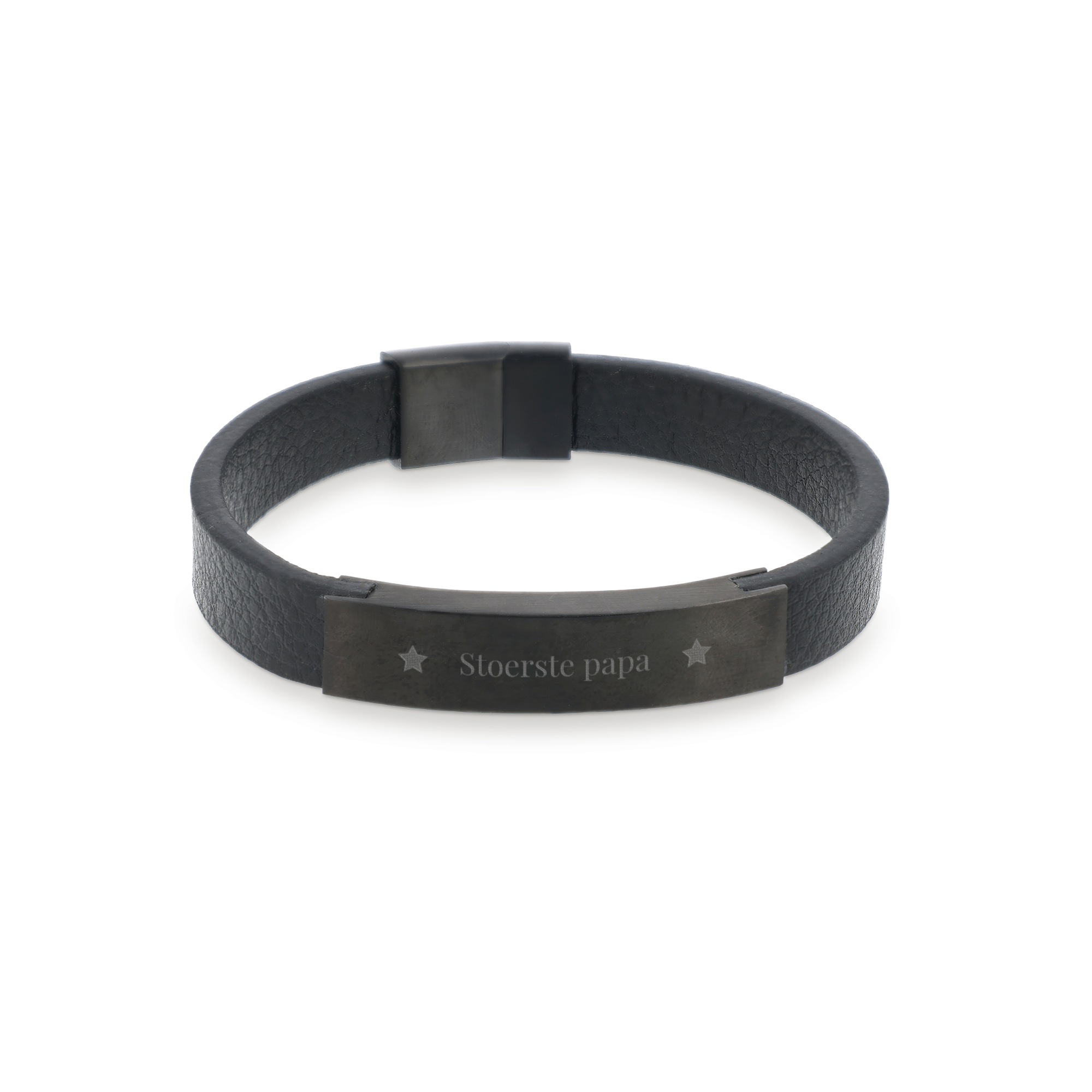 Leren armband met naam