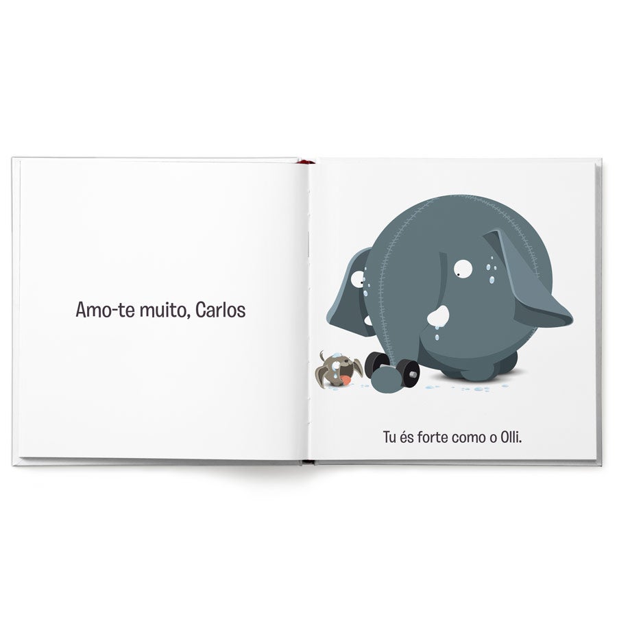 Livro personalizado - O meu grande herói - XL - Capa dura