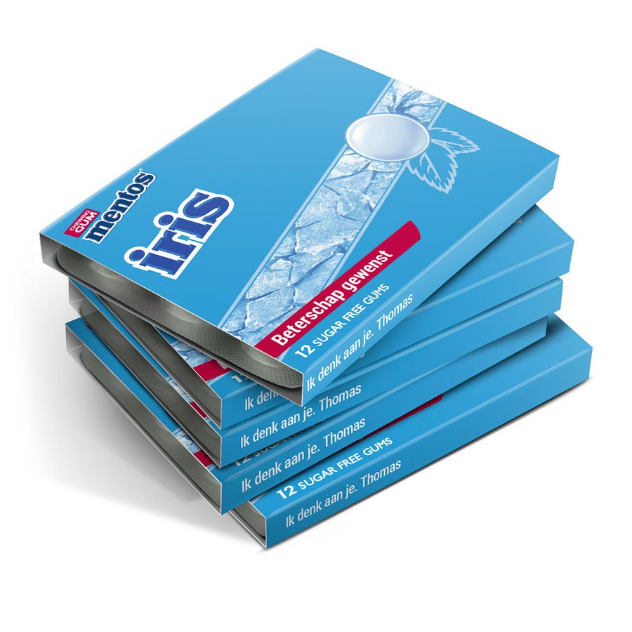 Gepersonaliseerde Mentos kauwgompakjes Gepersonaliseerde Mentos kauwgompakjes