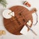 Wooden cheese board - Teak - Round (M)