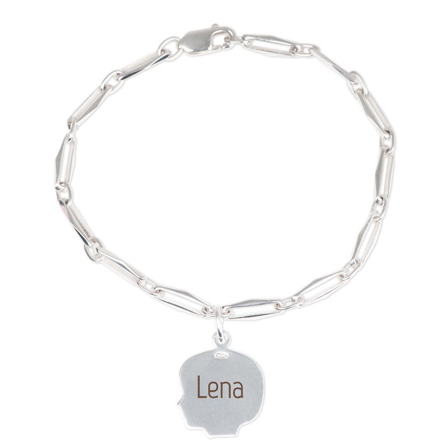 Armband mit Gravur Mädchen - Kinderanhänger