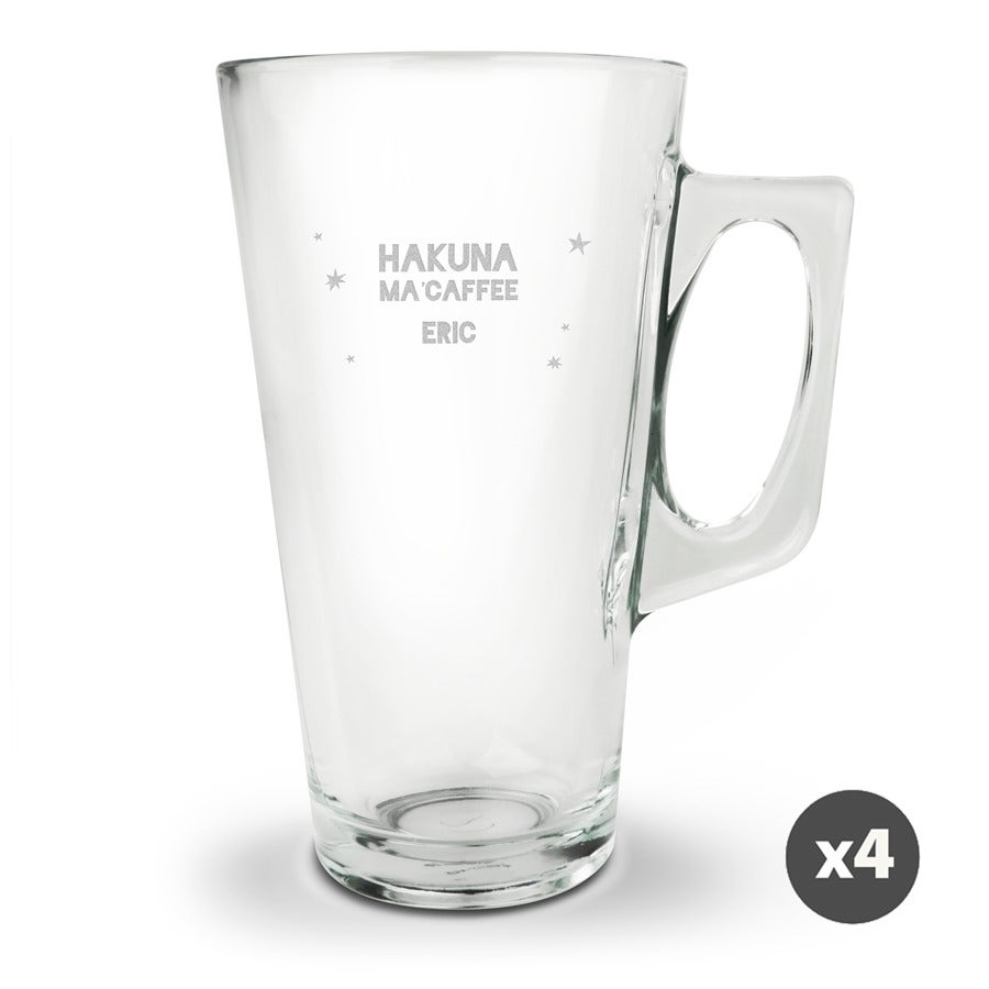 Latte macchiato glass